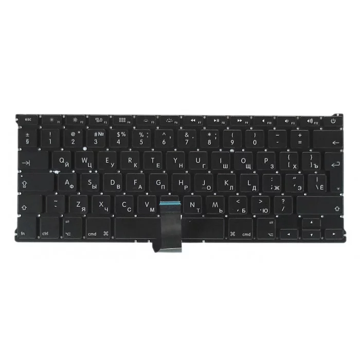 Клавиатура для Apple MacBook A1369 2011+ черная с подсветкой, большой ENTER