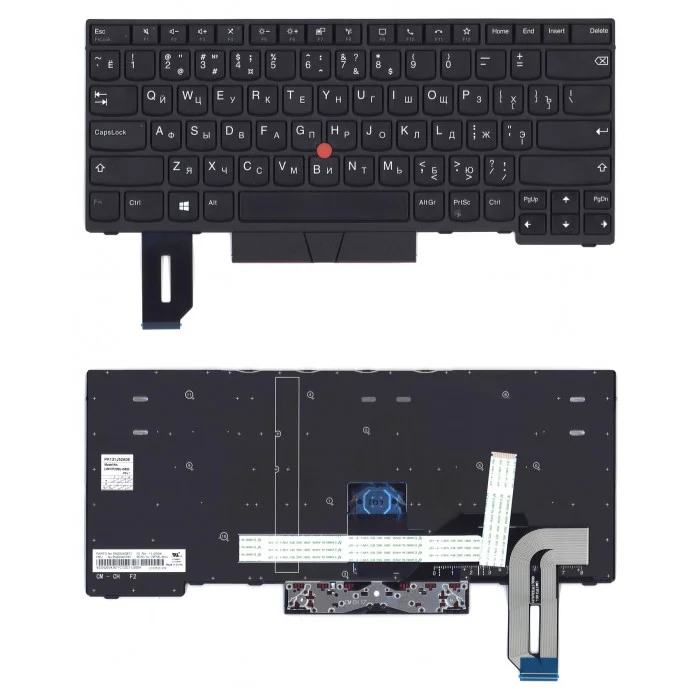 Клавиатура для Lenovo Thinkpad T14 P14s черная