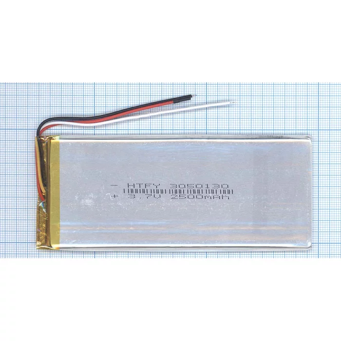 Аккумулятор Li-Pol (батарея) 3*50*130мм 3pin 3.7V / 2500mAh