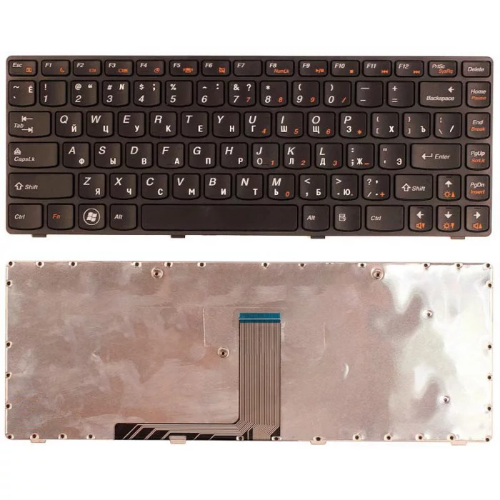 Клавиатура для Lenovo Ideapad B470 V470 черная с рамкой
