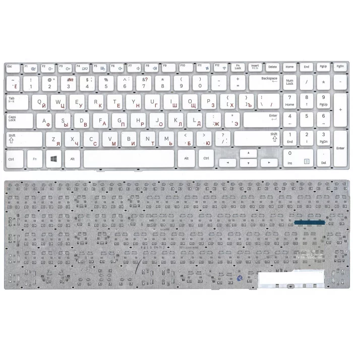 Клавиатура для Samsung NP370R5E, NP450R5E, NP450R5V, NP470R5E, NP510R5E Совместимые p/n: BA75-04478C, BA59-03682C, BA75-04346C, BA59-03621C белая