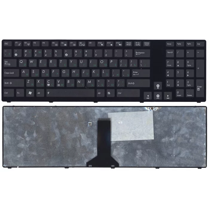 Клавиатура для Asus K93 K95 K93SV K95VB K95VJ K95VM X93SM X93SV Совместимые p/n: V126202AK2 черная с рамкой