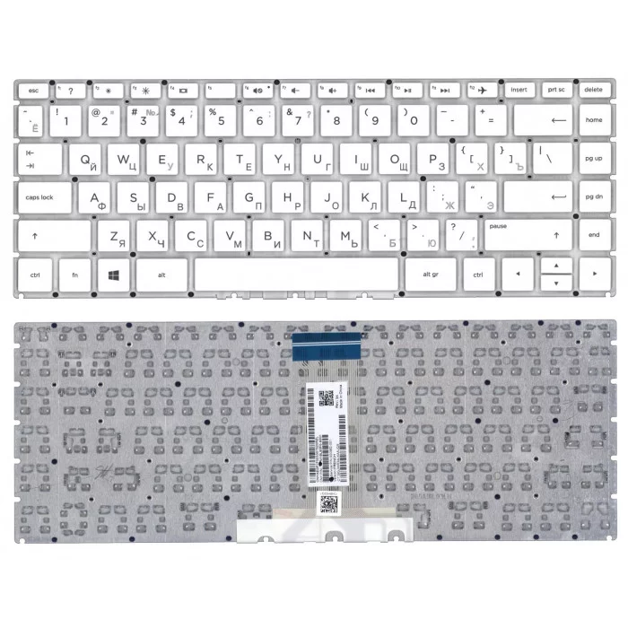 Клавиатура для HP 14-bp000 белая