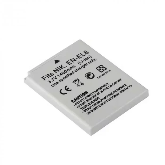 Аккумулятор для фотоаппарата Nikon Coolpix P1 (EN-EL8) 3.7V 1400mAh