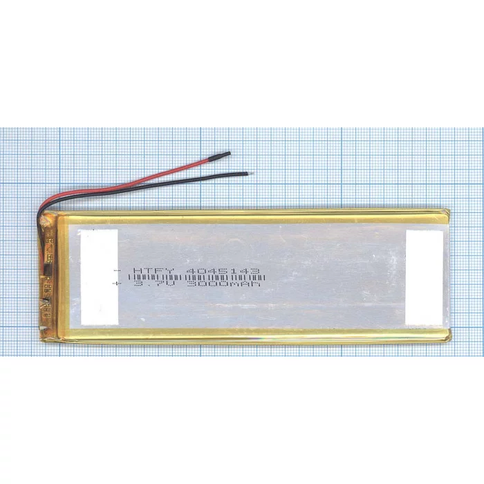 Аккумулятор Li-Pol (батарея) 4*45*143мм 2pin 3.7V / 3000mAh
