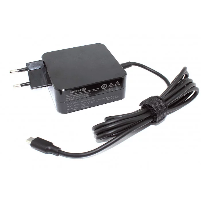 Блок питания для ноутбука Amperin для ноутбука Type-C 5V 3A - 20V 4,5A 90W квадратный корпус
