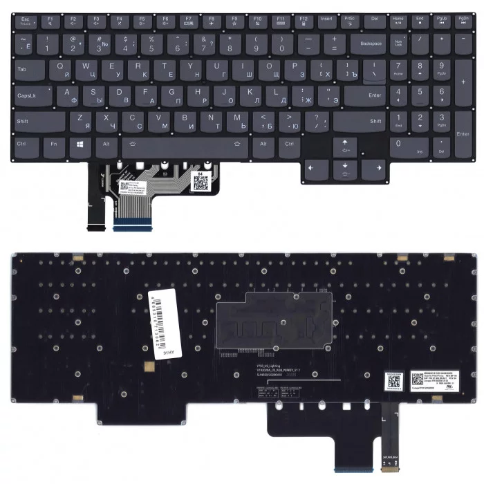 Клавиатура для Lenovo Legion 7-15IMH05 черная