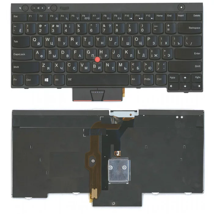 Клавиатура для Lenovo ThinkPad T430 T430I X230 T530 L430 L530 черная с подсветкой