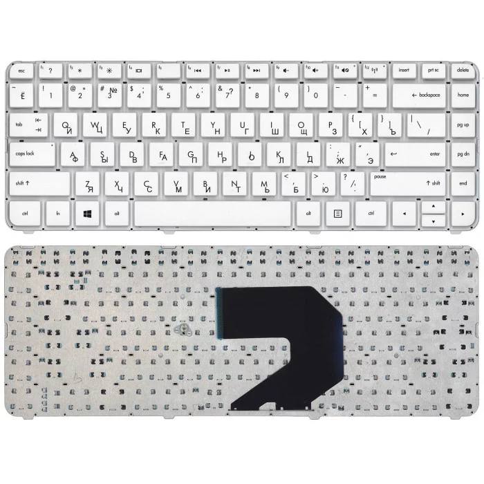 Клавиатура для HP Pavilion G4-2000 белая без рамки