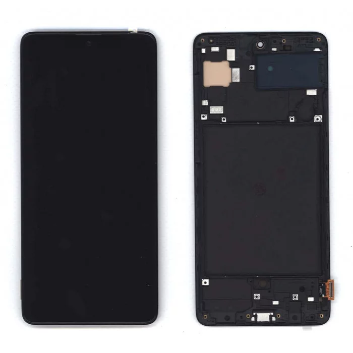 Дисплей для Samsung Galaxy A71 SM-A715F в сборе с тачскрином (OLED Small Size) черный