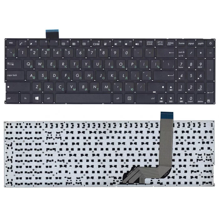 Клавиатура для Asus X542 A542 K542 черная без рамки