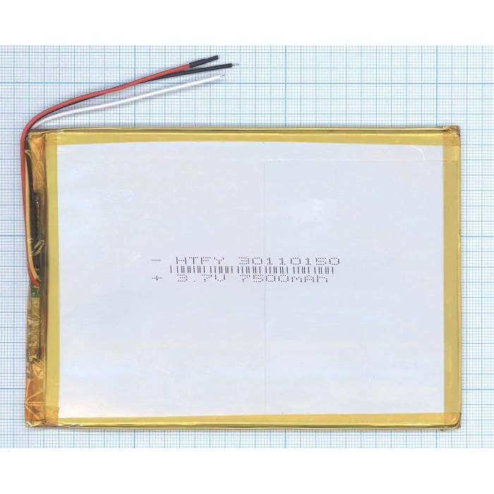 Аккумулятор Li-Pol (батарея) 3*110*150мм 3pin 3.7V / 7500mAh