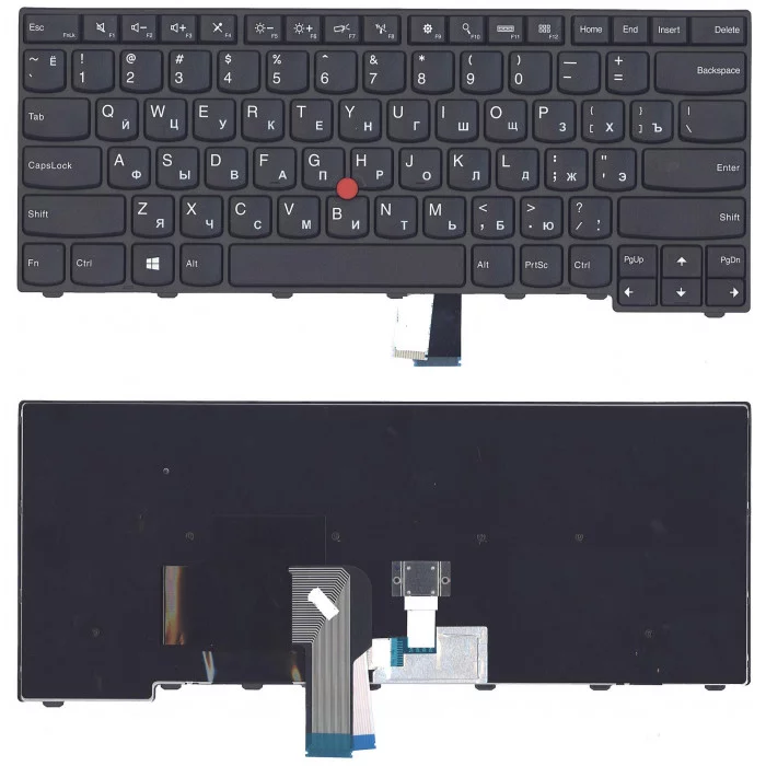 Клавиатура для Lenovo ThinkPad T440 T440P T440S черная с указателем