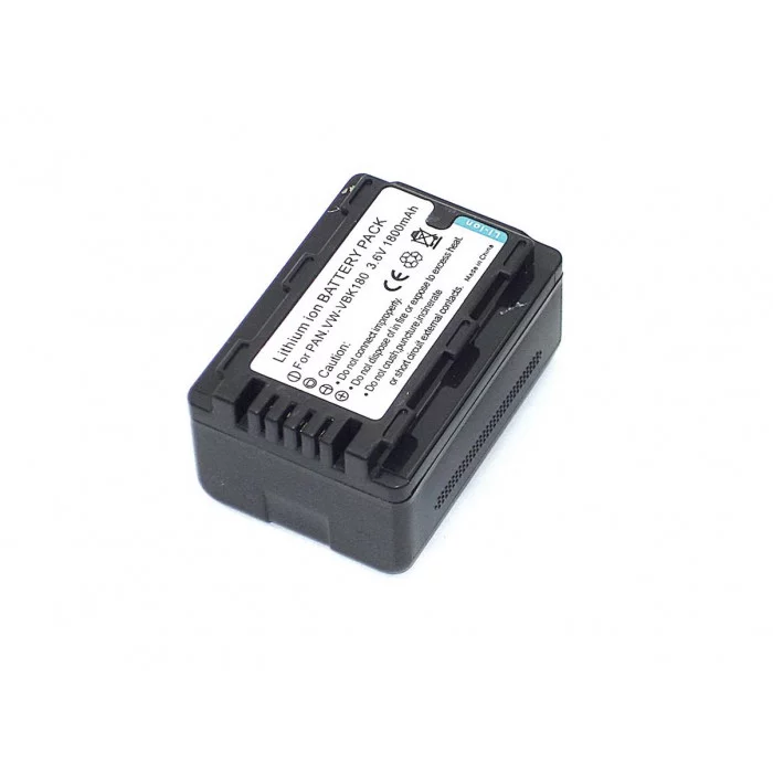 Аккумулятор для фото и видеокамеры Panasonic HC-V10 (VW-VBK180) 3,6V 1800mAh