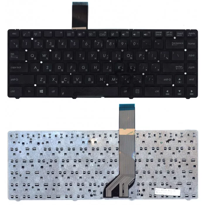 Клавиатура для Asus K45A K45DE K45V K45V черная без рамки