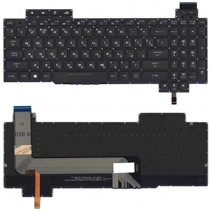 Клавиатура для Asus ROG Strix GL503 GL503V GL503VD c белой подсветкой