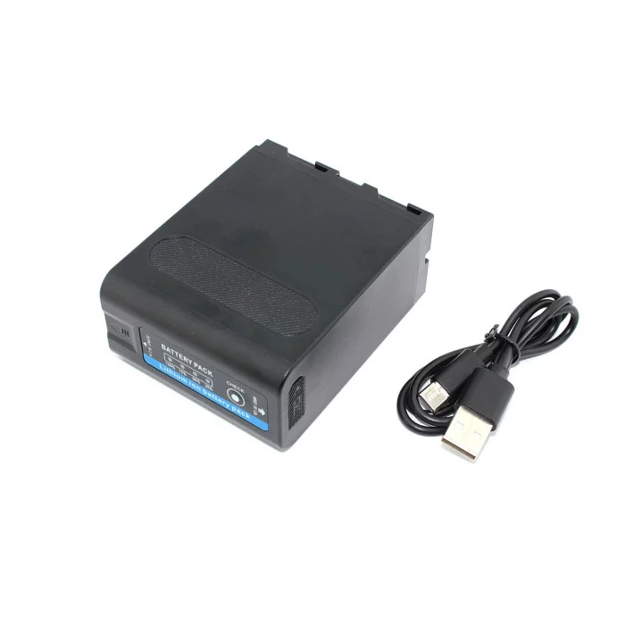 Аккумулятор для видеокамеры Sony CCD-RV (NP-F970) USB Type-C 7.4V 10500mAh усиленная