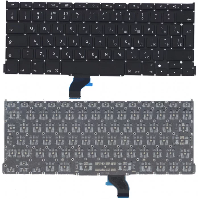 Клавиатура для Apple MacBook Pro 13" Retina A1502 2013+ черная большой Enter