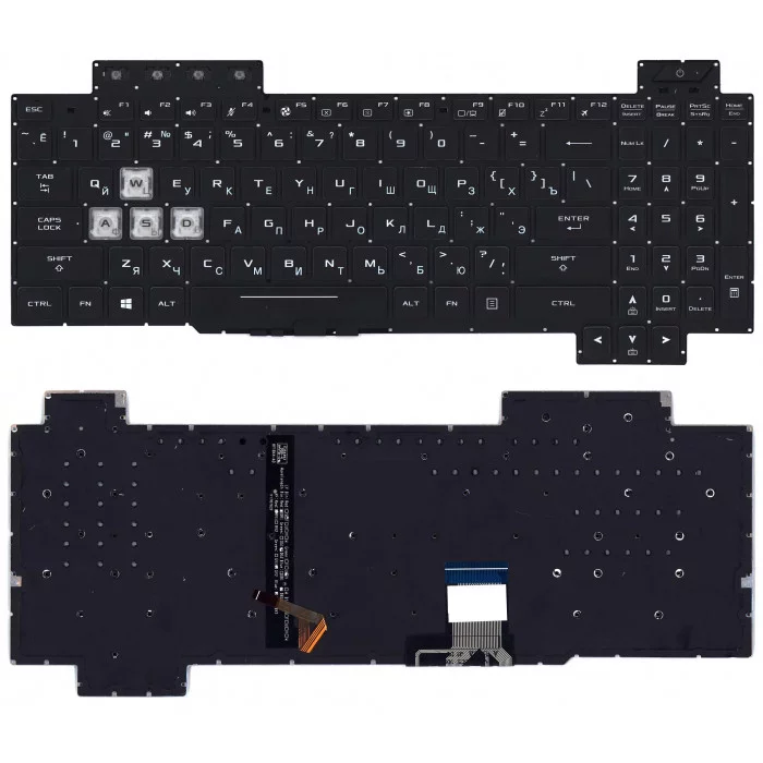 Клавиатура для Asus ROG GL704 GL704GM черная c подсветкой
