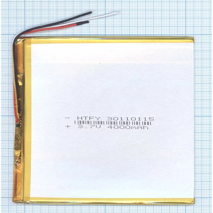 Аккумулятор Li-Pol (батарея) 3*110*115мм 3pin 3.7V / 4000mAh