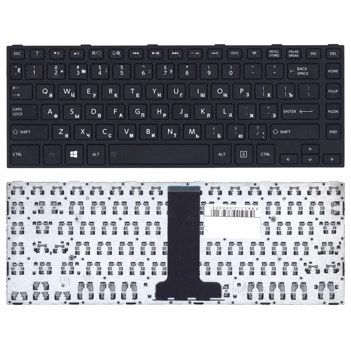 Клавиатура для Toshiba Satellite C40-B черная с рамкой