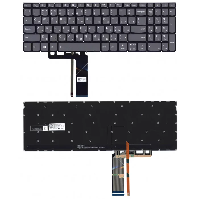 Клавиатура для Lenovo ThinkBook 15-IIL 15-IML черная с подсветкой